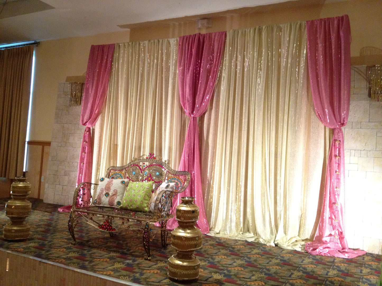 Shimmer Backdrops - Pink image 1