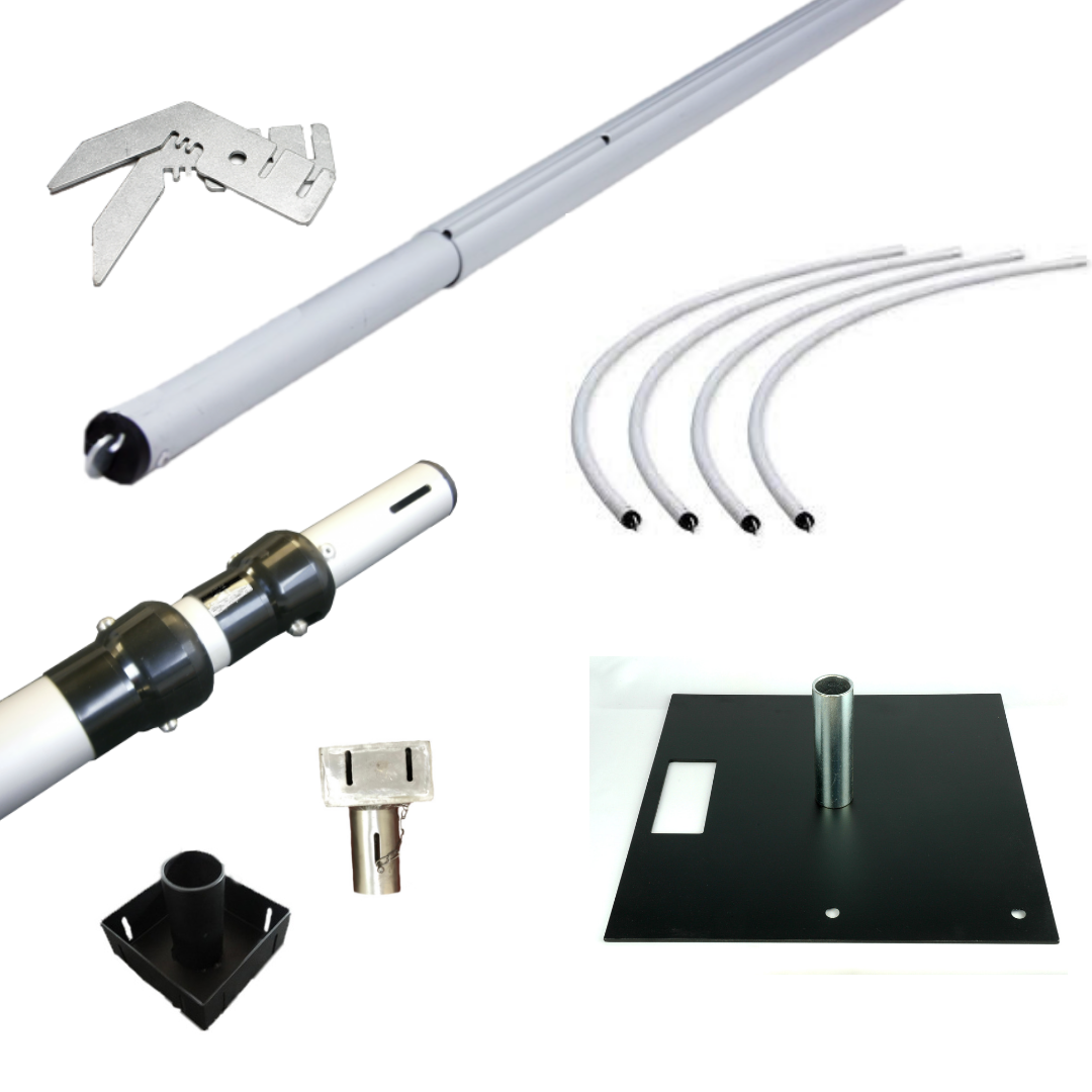 Base plates for uprights 450 x 450 x 5 mm Silver image 2