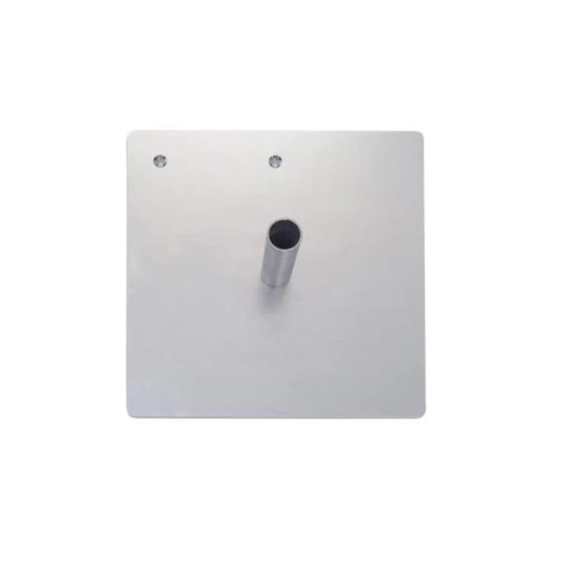Base plates for uprights 450 x 450 x 5 mm Silver
