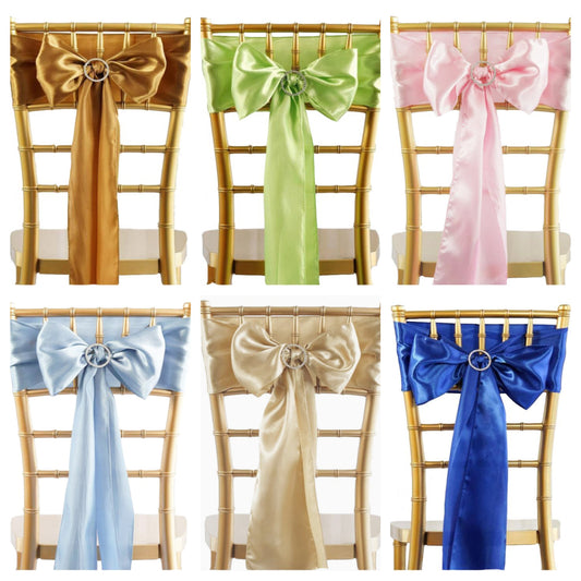 Satin Chair Sashes - Pack of 10 image 0