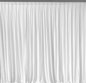 Plain Satin Backdrop - White image