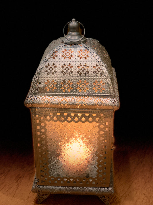 Silver Retro Style Moroccans Lamps(Pack of 4) image 0