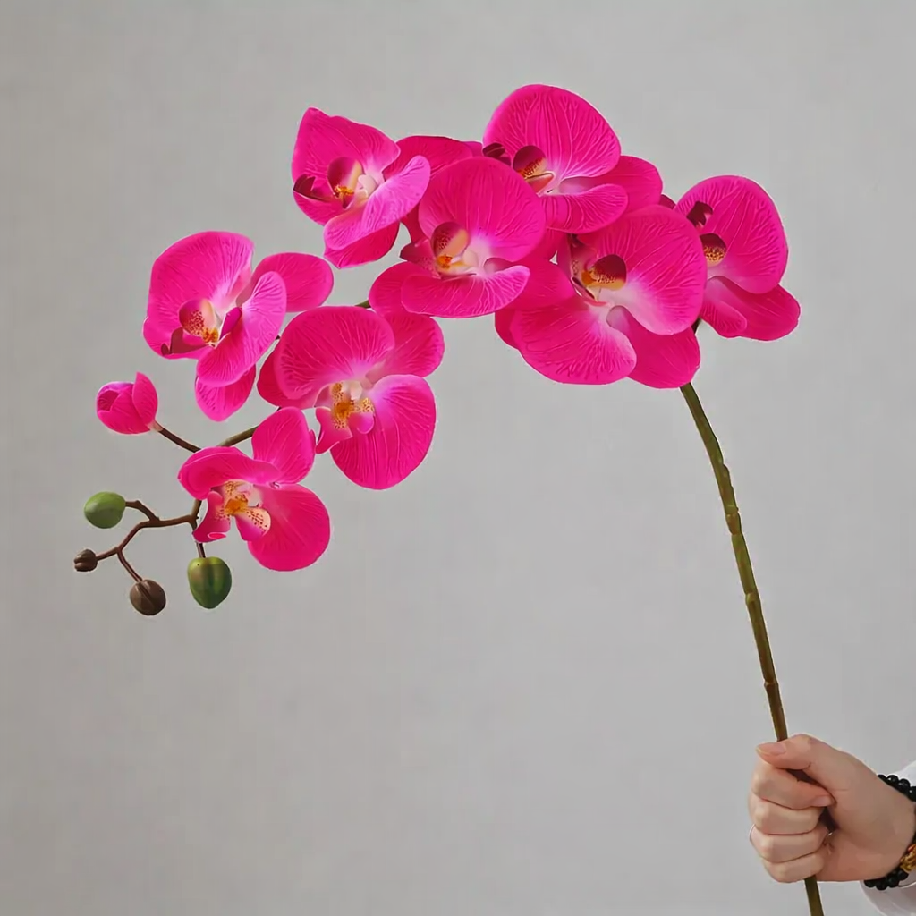 ORCHIDS REAL TOUCH FLOWERS 9 HEADS