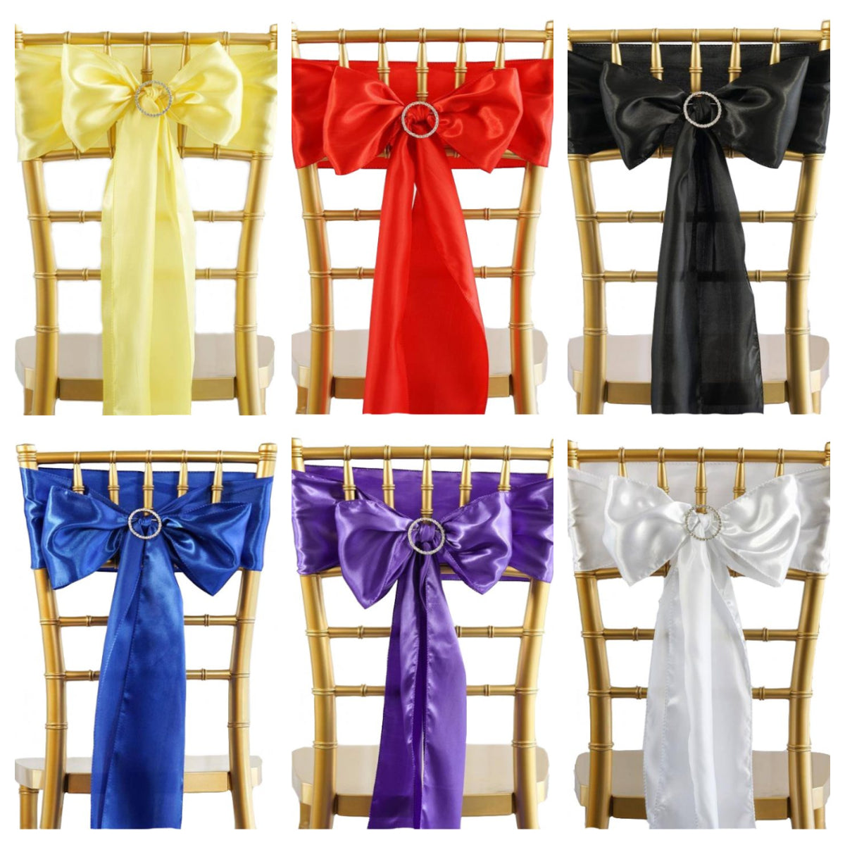 Matte Satin Chair Sashes - Pack of 10 image 0