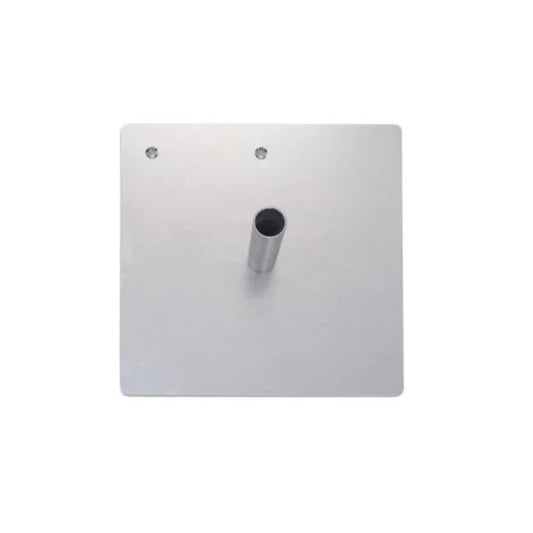 Base plates for uprights 450 x 450 x 5 mm Silver