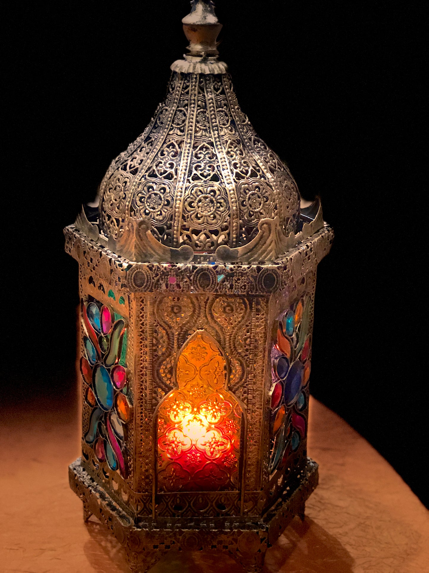 Brass Fusion Style Moroccans Lamps(Pack of 4) image 0